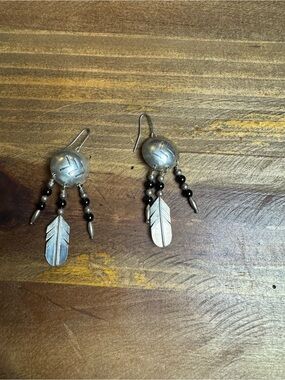 Sterling Silver White Cluster Leaf Earrings 925 Silver Earrings
